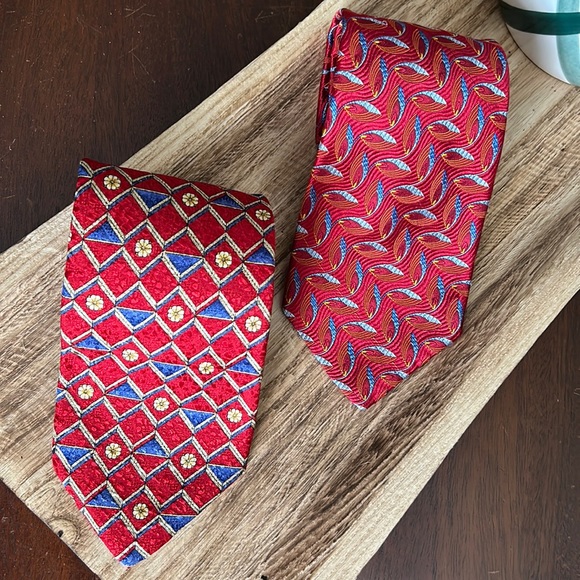 Bundle of Two Robert Talbott Best of Class Red Tie - Picture 1 of 2